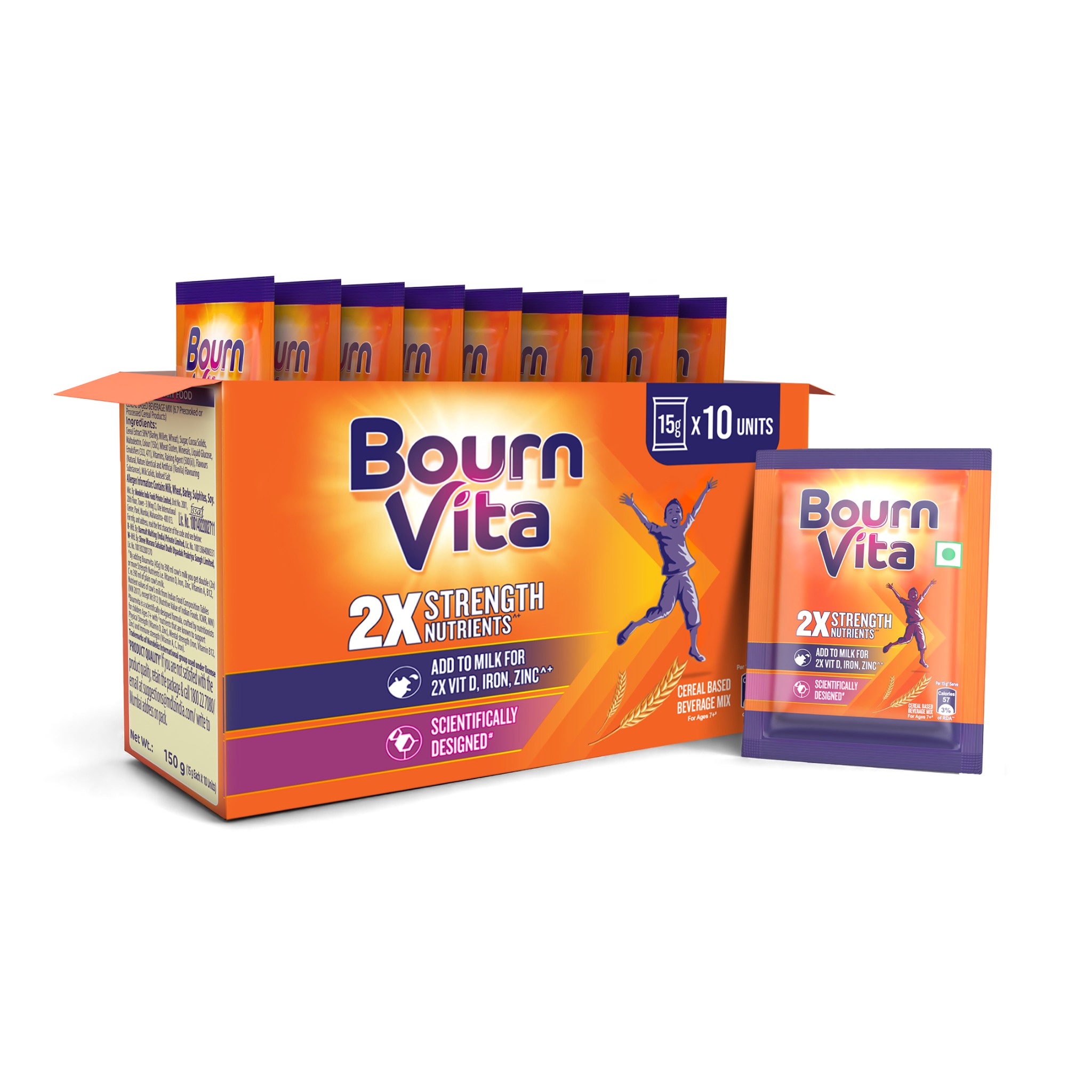Bournvita multipack campaign with product box and sachet
