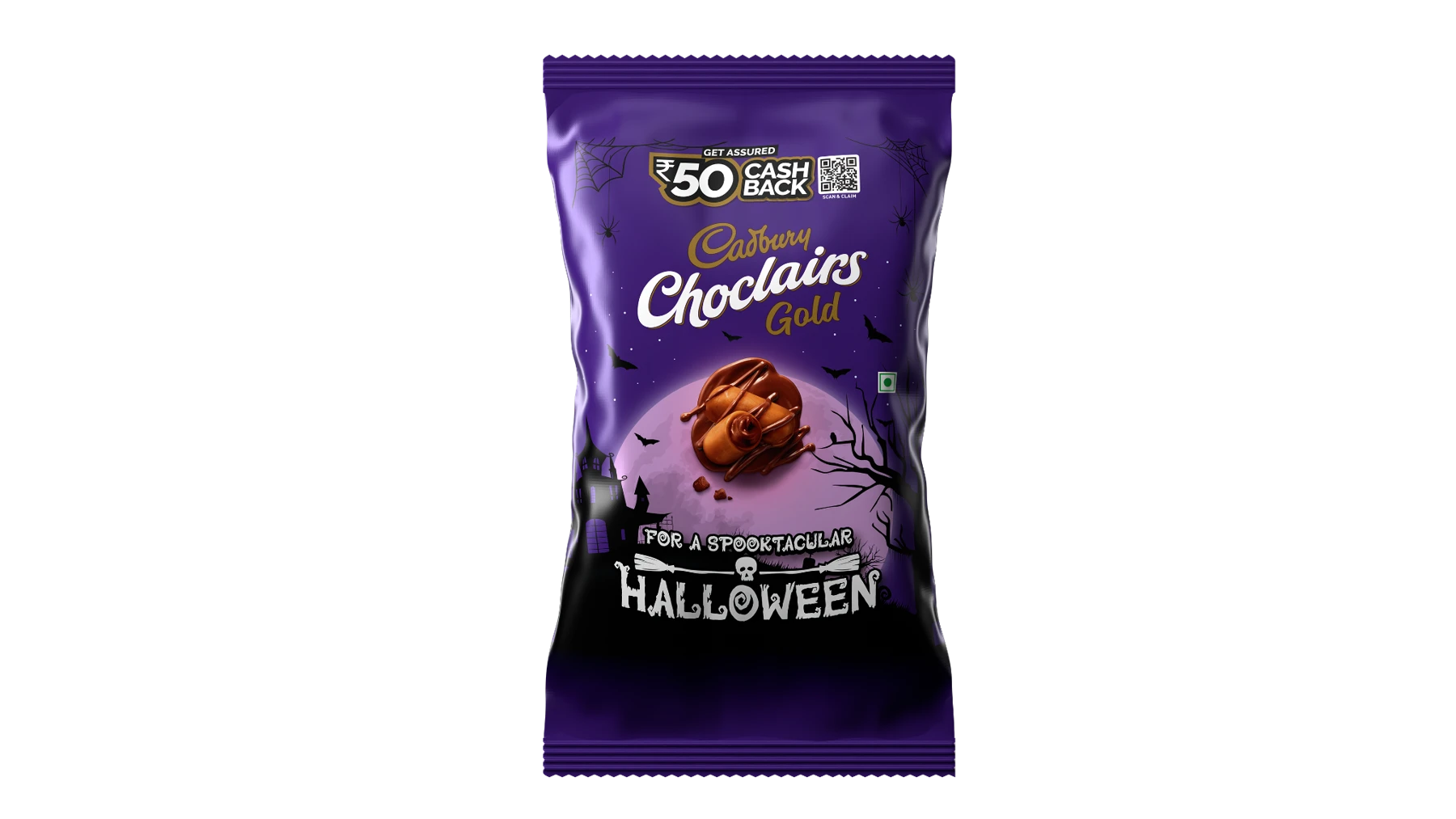 Choclairs Gold: Halloween pouch presentation