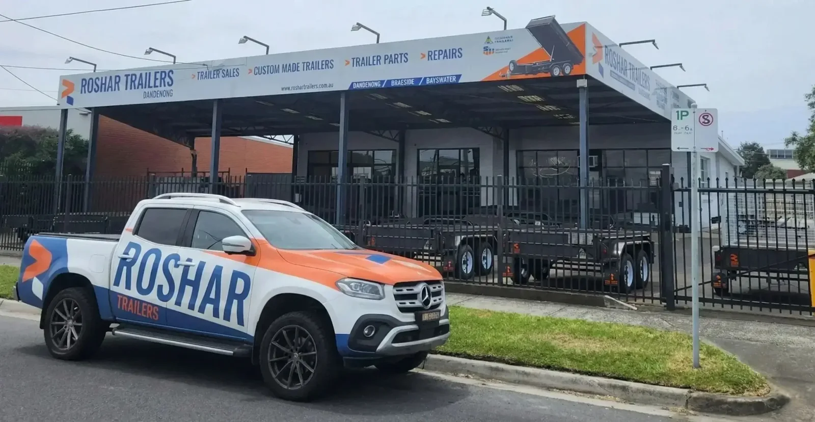 Roshar Trailers shopfront signage